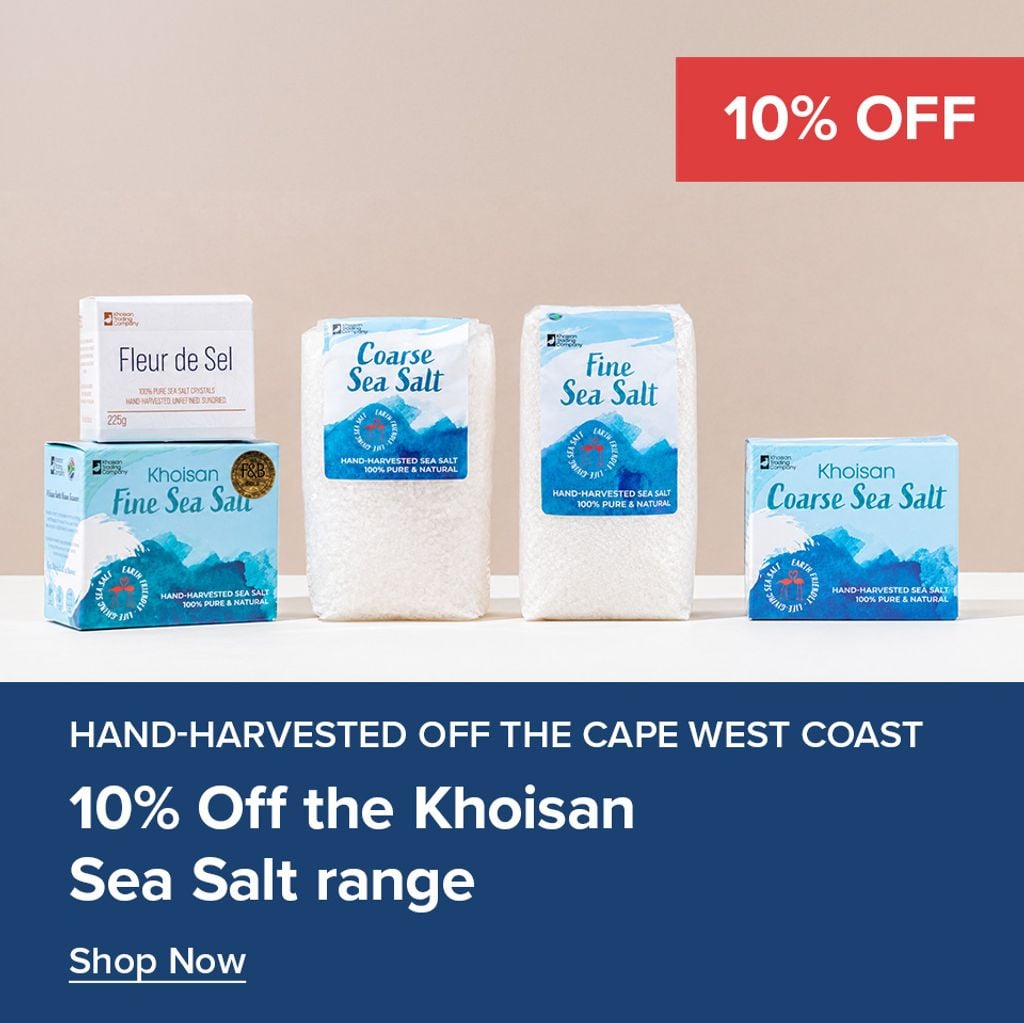 10% Off Khoisan Sea Salt Range